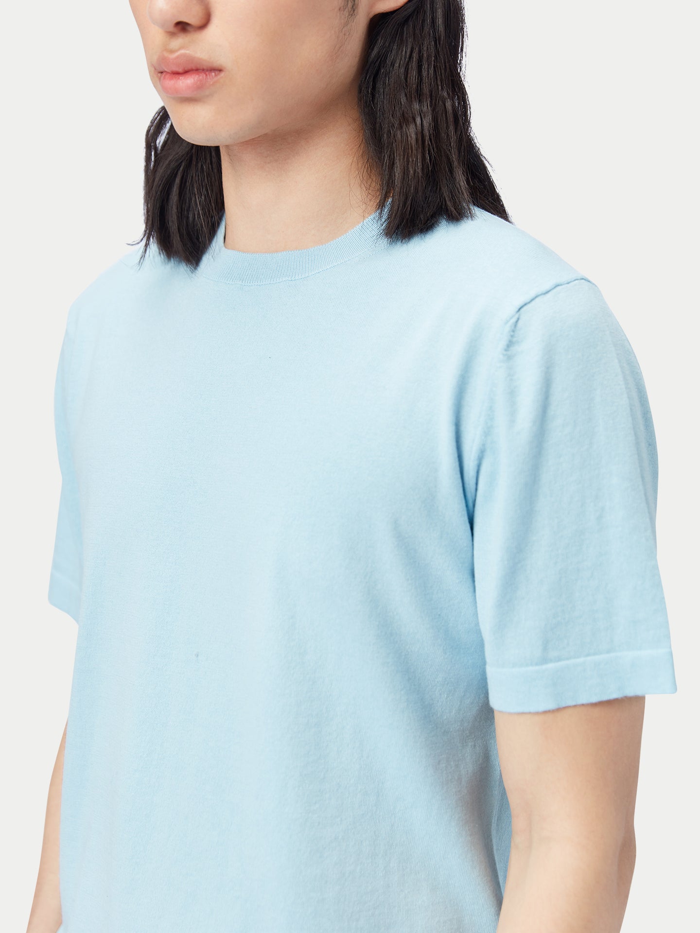 T-Shirt aus Baumwoll-Seiden-Kaschmir-Mischung