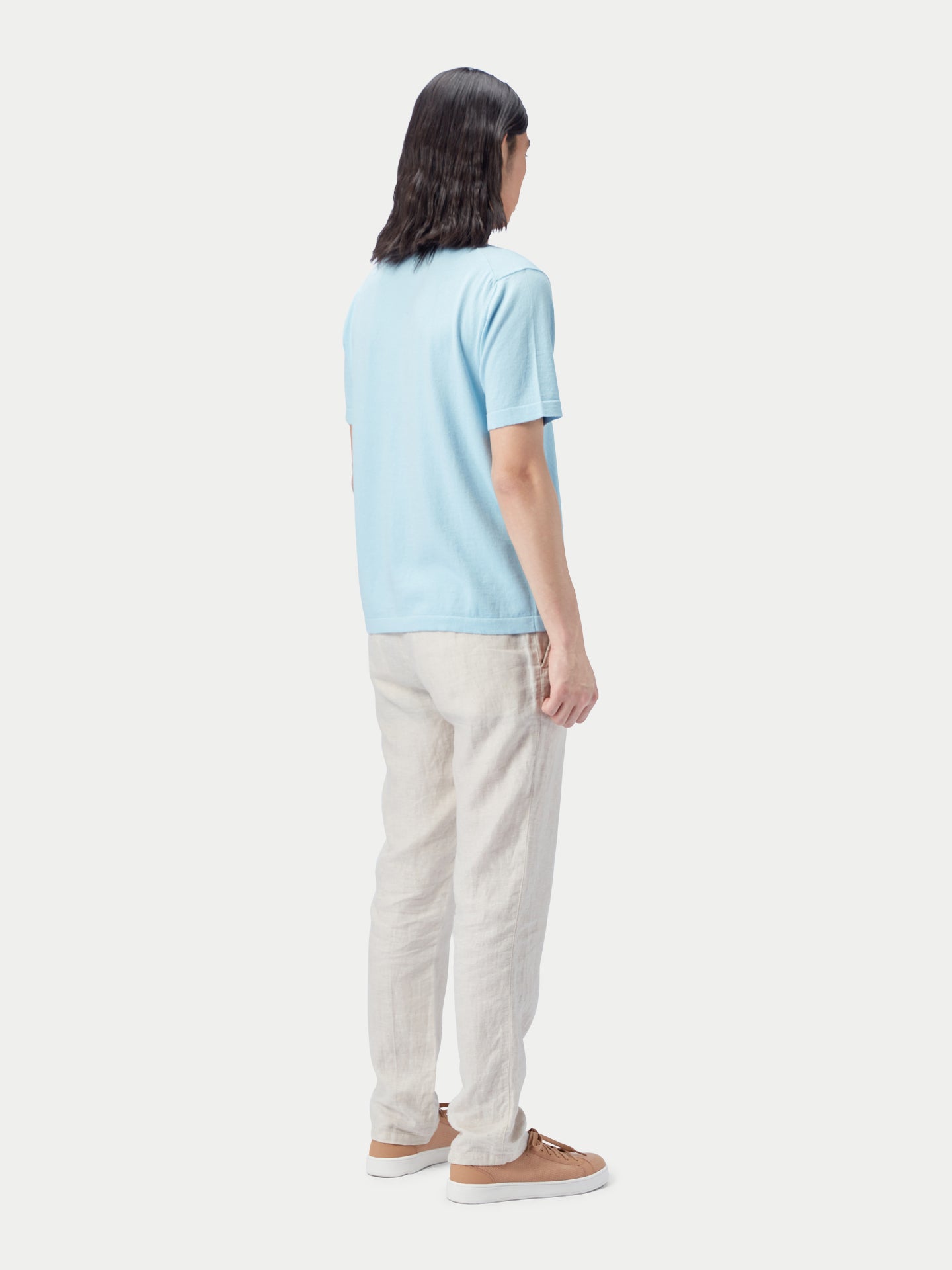 T-Shirt aus Baumwoll-Seiden-Kaschmir-Mischung