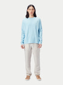 Rundhalspullover aus Baumwoll-Seiden-Kaschmir-Mischung Aquamarine - Gobi Cashmere
