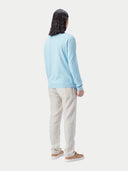 Rundhalspullover aus Baumwoll-Seiden-Kaschmir-Mischung Aquamarine - Gobi Cashmere