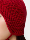 Ultimate Warmth Strick-Bindemütze Chili Pepper - Gobi Cashmere