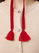 Ultimate Warmth Strick-Bindemütze Chili Pepper - Gobi Cashmere
