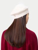 Strukturierte Strick-Beret Coconut Milk - Gobi Cashmere