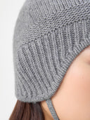 Ultimate Warmth Strick-Bindemütze Dunkelgrau - Gobi Cashmere