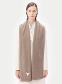 Jerseystrick Kaschmirschal Taupe - Gobi Cashmere