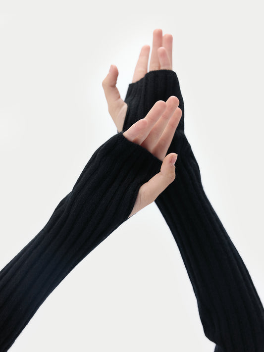 Fingerlose Handschuhe aus Kaschmir