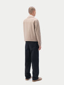 Kaschmirjacke mit Druckknopfleiste Taupe - Gobi Cashmere