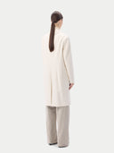 Kaschmir Mantel mit Kerbe am Revers Coconut Milk - Gobi Cashmere