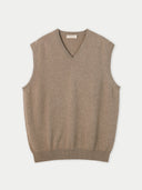 Herren Kashmir Weste Taupe | GOBI Cashmere