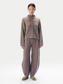 Kaschmir-Strickhose mit Tonnenbein