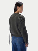 CashmeReborn Pullover mit mongolischem Knoten-Zopfmuster