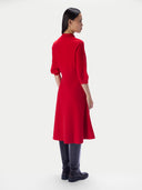 Kaschmir-Polokleid mit Kokonärmeln