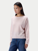 Kaschmirpullover mit U-Boot-Ausschnitt
