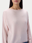 Kaschmirpullover mit U-Boot-Ausschnitt