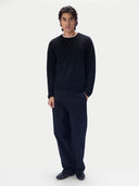 Kaschmirpullover mit Rollkante, Rundhals