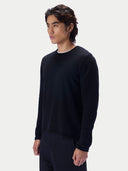 Kaschmirpullover mit Rollkante, Rundhals