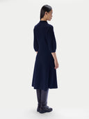 Kaschmir-Polokleid mit Kokonärmeln