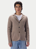 Kaschmir-Strickjacke im Blazerstil