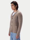 Kaschmir-Strickjacke im Blazerstil