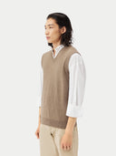 Herren Kashmir Weste Taupe | GOBI Cashmere
