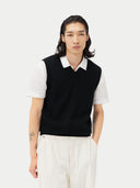 Herren Kashmir Weste Schwarz | GOBI Cashmere