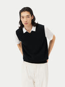 Herren Kashmir Weste Schwarz | GOBI Cashmere