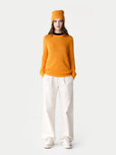 99€ Kaschmir-Set aus Pullover und Mütze Apricot - Gobi Cashmere