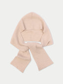 Unisex Kaschmir Rippstrick-Kapuze mit Schalenden