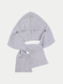 Unisex Kaschmir Rippstrick-Kapuze mit Schalenden