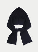 Unisex Kaschmir Rippstrick-Kapuze mit Schalenden