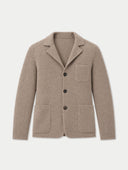Kaschmir-Strickjacke im Blazerstil