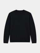 Kaschmirpullover mit Rollkante, Rundhals