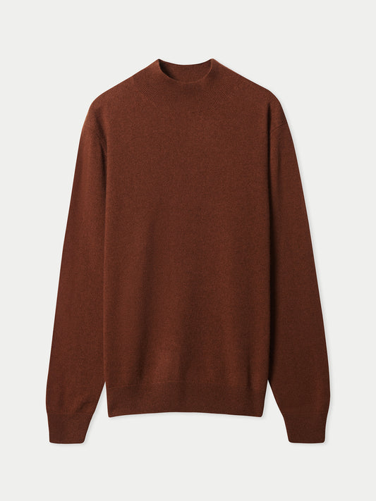 Kaschmir-Pullover mit Stehkragen