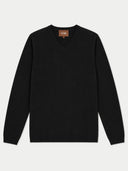 Kaschmirpullover mit V-Ausschnitt