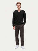 Kaschmirpullover mit V-Ausschnitt