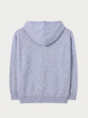 Unisex nahtlose Kapuzenjacke mit Reißverschluss in High Rise, Rückansicht