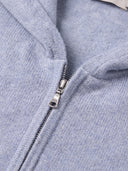 Unisex nahtlose Kapuzenjacke mit Reißverschluss in High Rise, Detailansicht