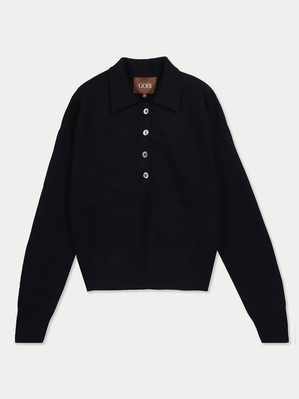 Kaschmir-Pullover mit Polokragen