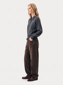 Kaschmir-Seidenpullover mit Polokragen