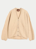 Kaschmir-Strickjacke mit V-Ausschnitt