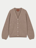Kaschmir-Strickjacke mit V-Ausschnitt