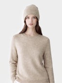 Kaschmir-Set aus Pullover und Mütze