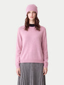 Kaschmir-Set aus Pullover und Mütze