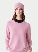 Kaschmir-Set aus Pullover und Mütze