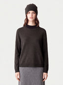 Kaschmir-Set aus Pullover und Mütze