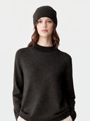 Kaschmir-Set aus Pullover und Mütze