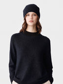 Kaschmir-Set aus Pullover und Mütze