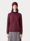 Kaschmir-Set aus Pullover und Mütze