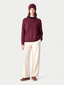 Kaschmir-Set aus Pullover und Mütze