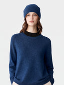 Kaschmir-Set aus Pullover und Mütze